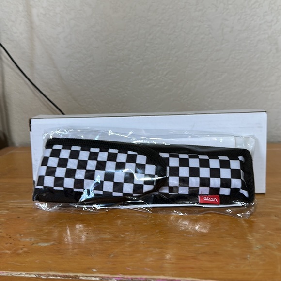 VANS Checkerboard Wooden Bamboo Food Utensils Set 8 Pieces Reusable  exclusive - Picture 4 of 5